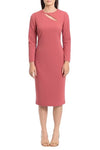 Cocktail Dresses Long Sleeve Fitted Short Cocktail Dress Rose