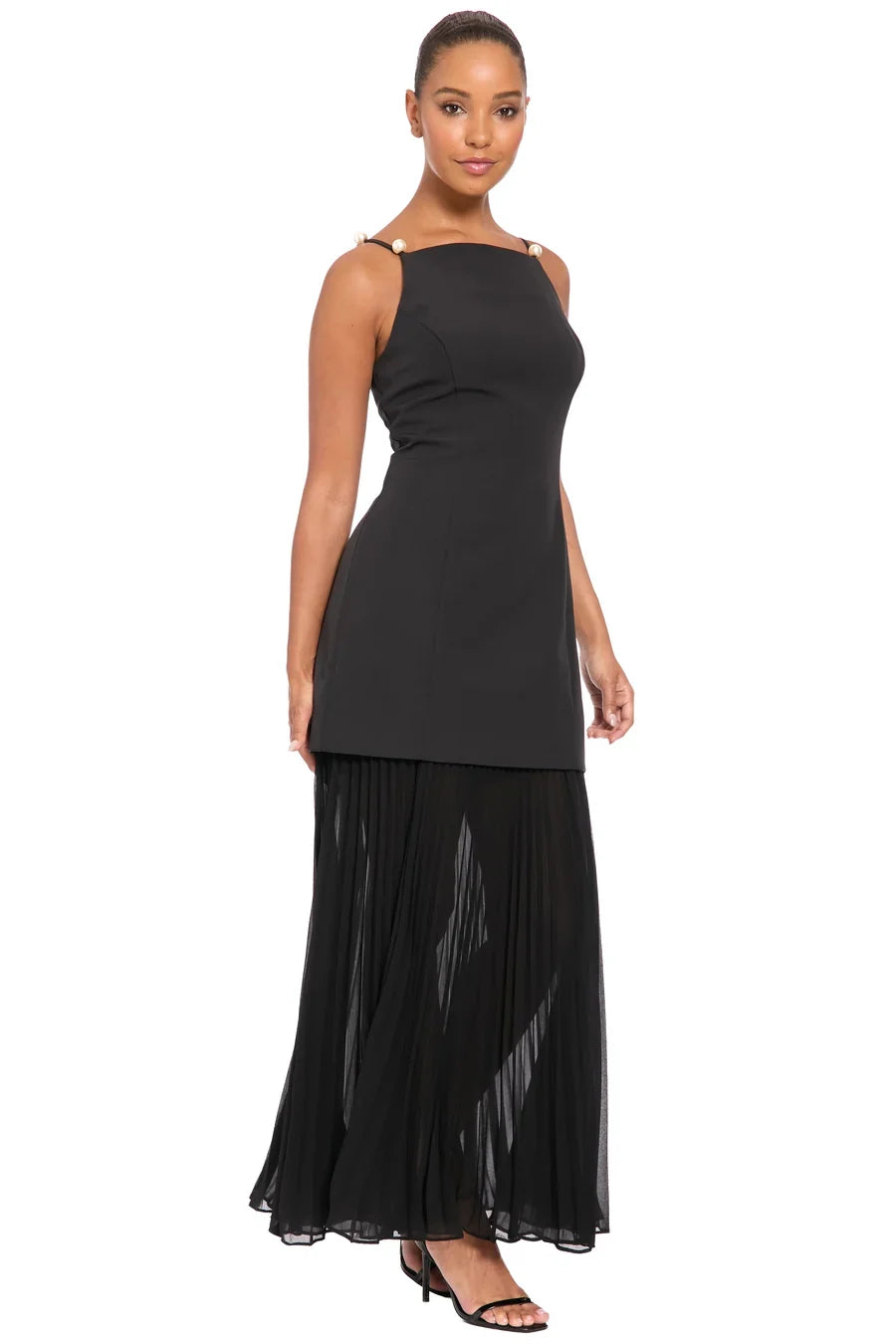 Flutter Sleeve and Waist Tie Cocktail Multi Occasion Wedding Guest Dresses for Women, Black MEDIUM for sale Maggy London G7083M Wholesale