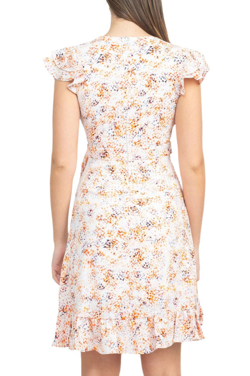 Cocktail Dresses Ruffled Short Cocktail A Line Dress Multi