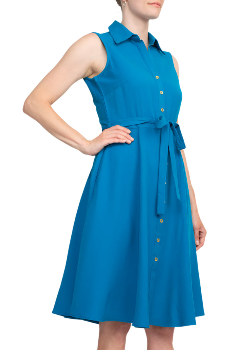 Cocktail Dresses Short A Line Cocktail Pocket Dress Blue Curacao