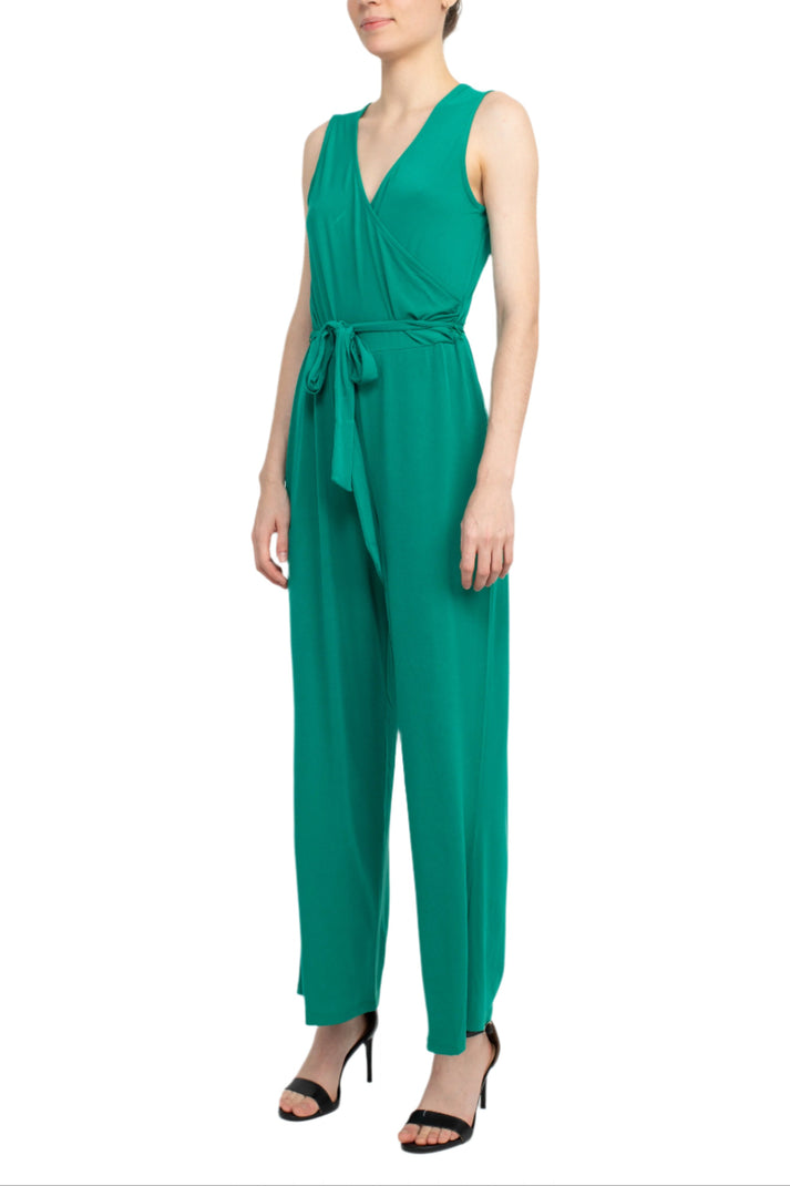 Jumpsuit Long Formal Tie Waist Jumpsuit Kelly Green
