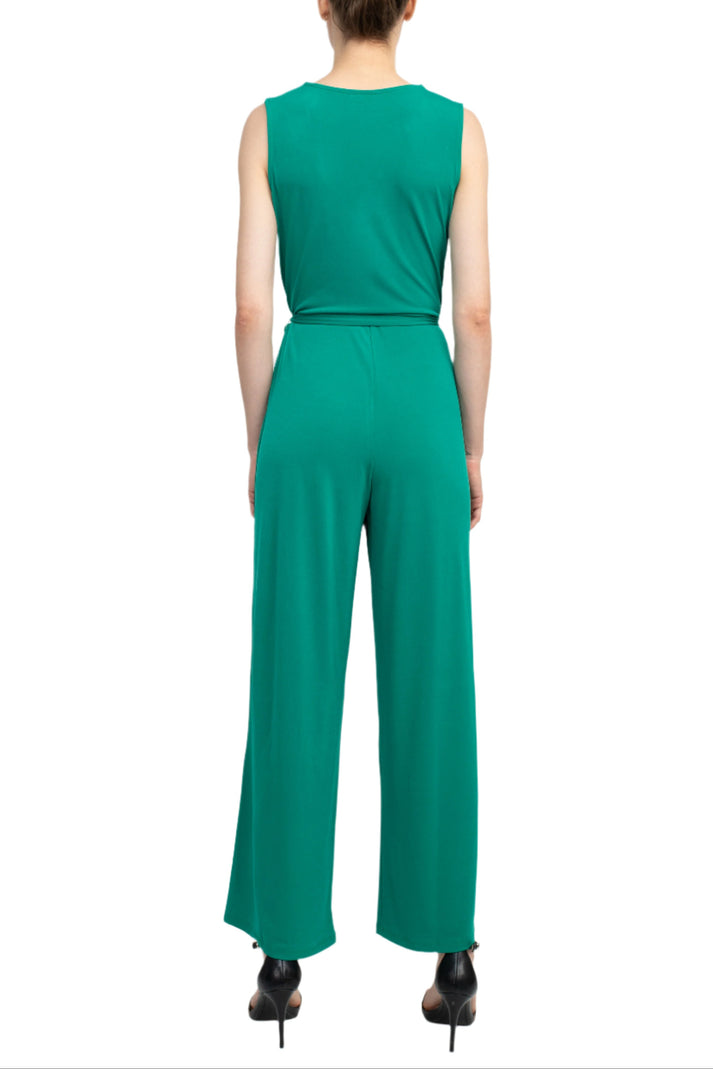 Jumpsuit Long Formal Tie Waist Jumpsuit Kelly Green