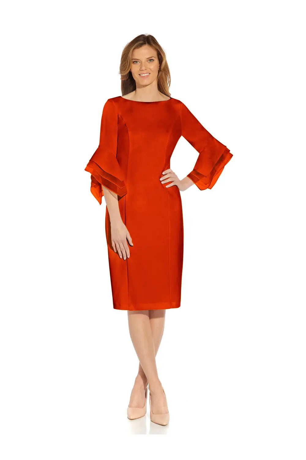 Adrianna Papell AP1D104631 Knit Crepe Sheath Dress Wholesale