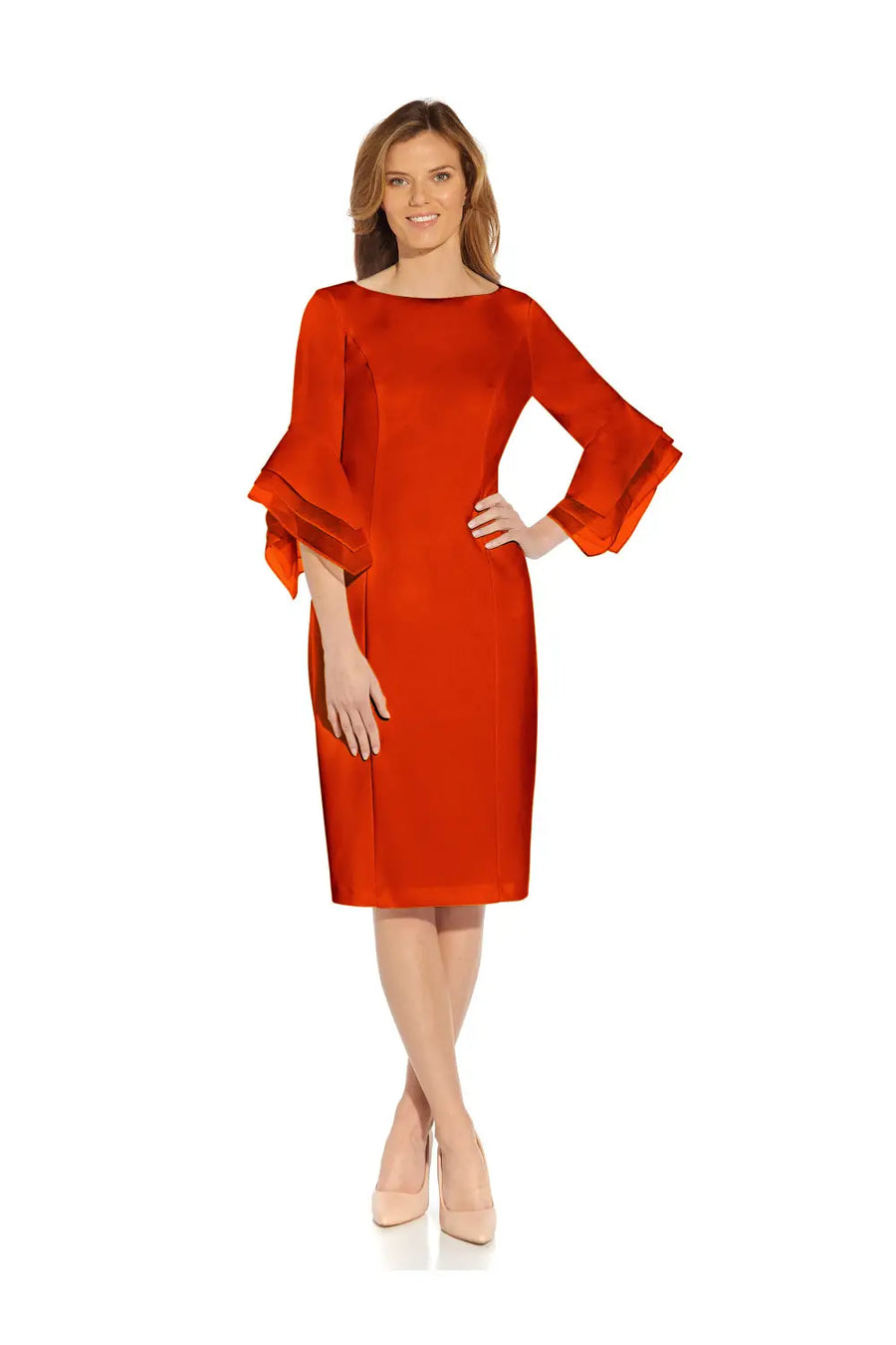 Adrianna Papell AP1D104631 Knit Crepe Sheath Dress Wholesale