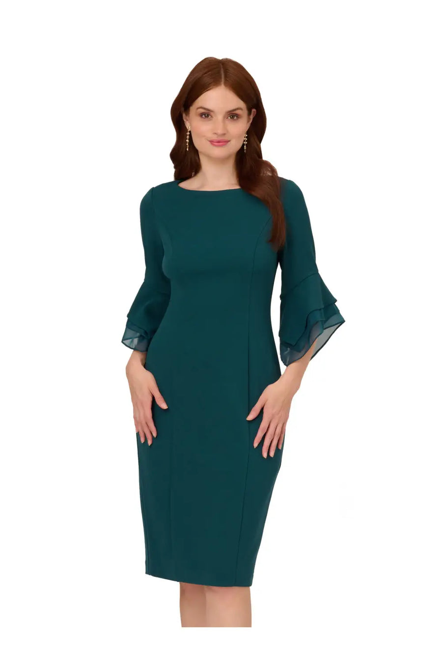 Adrianna Papell AP1D104631 Knit Crepe Sheath Dress Wholesale