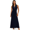 V-Neck Floor-Length Jersey Formal Fit & Flare Adrianna Papell AP1E209882