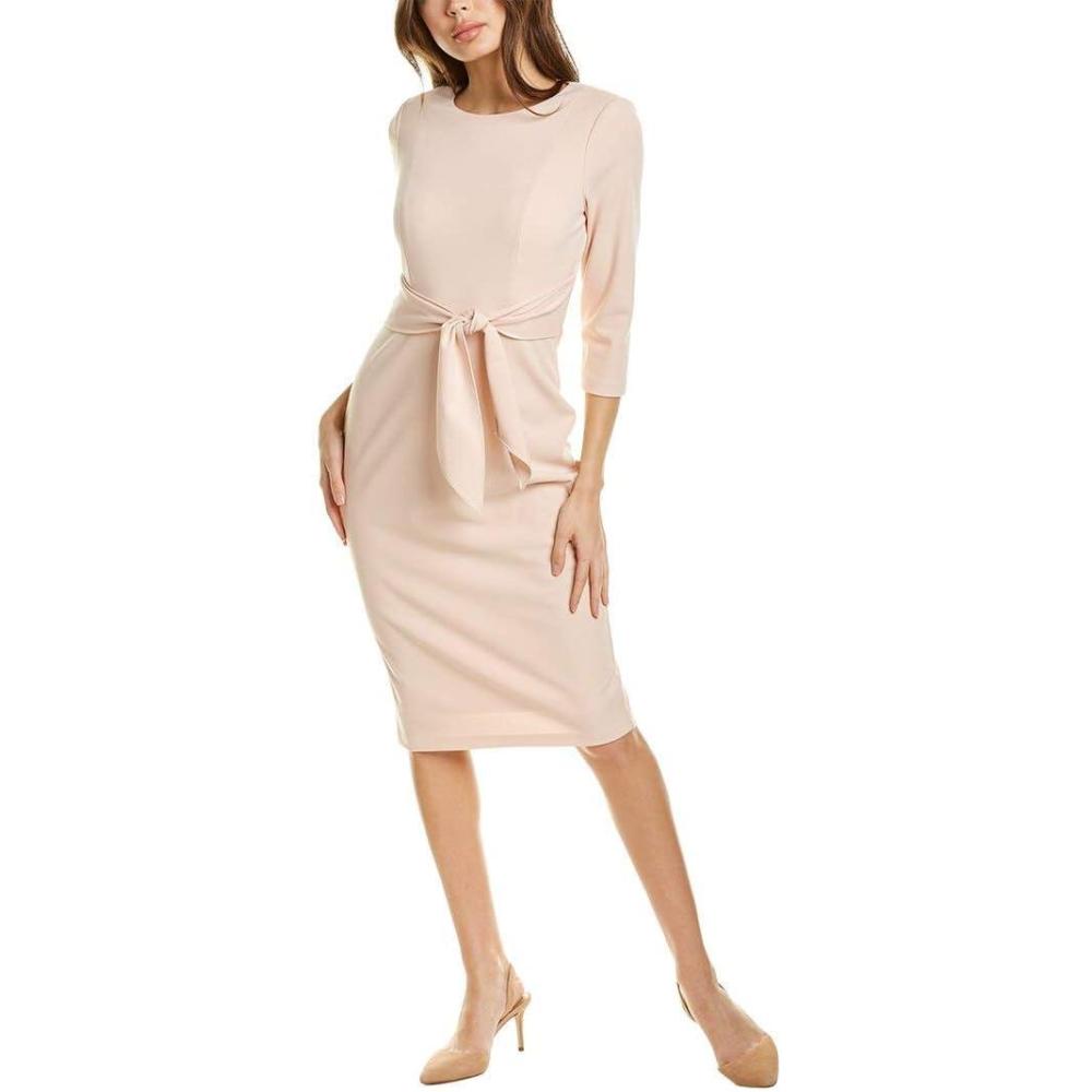 Crew/High-Neck Knee-Length Jersey Occasion Sheath Adrianna Papell AP1D103175