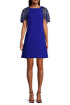 Cocktail Dresses Short Fitted Cocktail Mini Cape Dress Wholesale Royal Sapphire