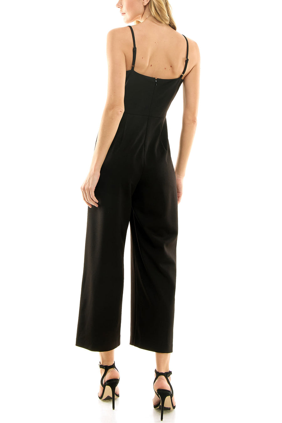 Jumpsuit Formal Long Pocket Jumpsuit Wholesale Very Black