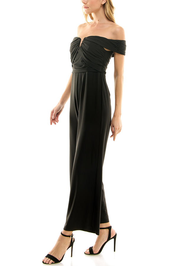 Jumpsuit Long Formal Pleated Jumpsuit Very Black