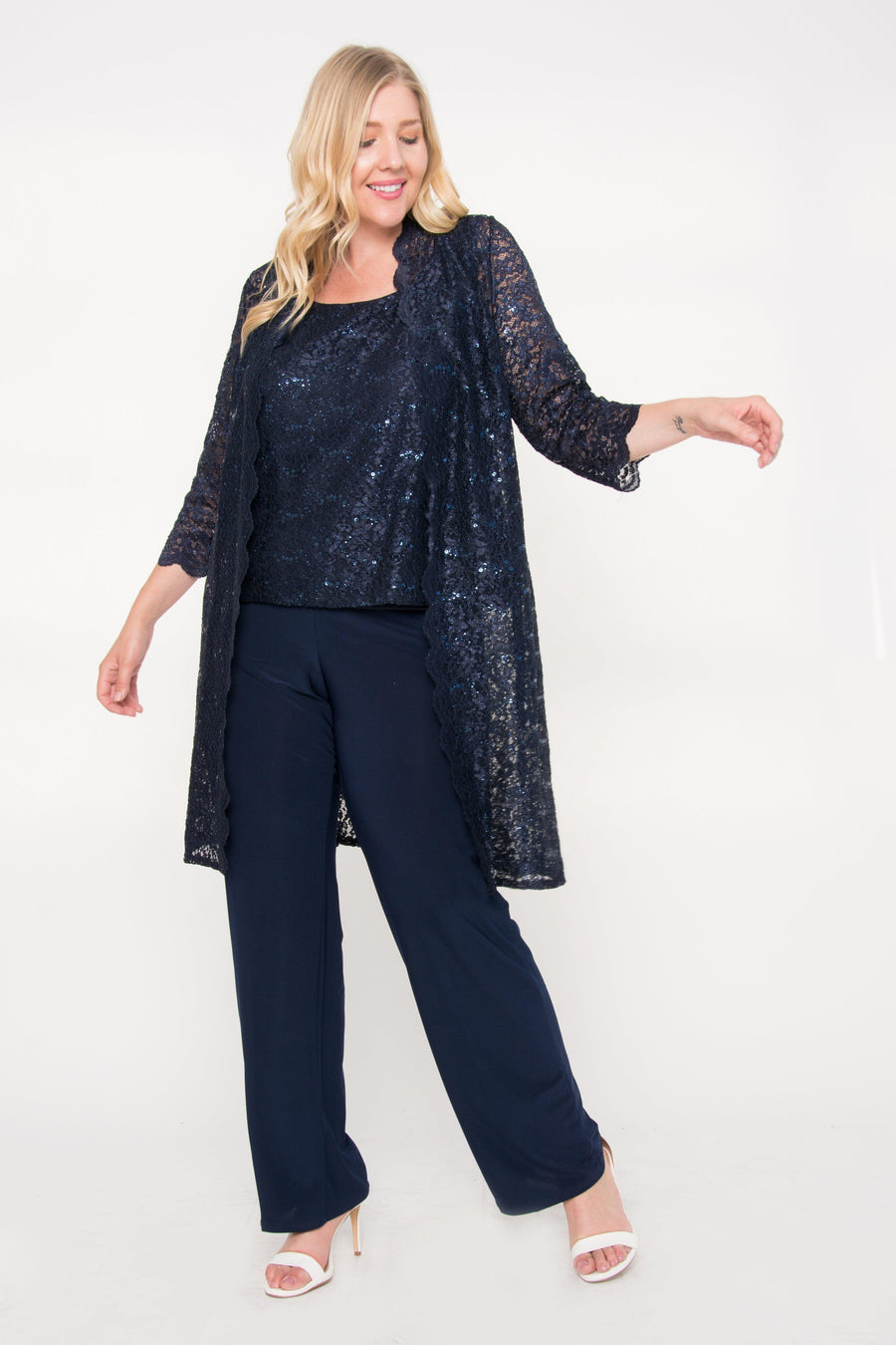 R&M Richards 1993W Plus Size Formal Pant Suit Mother of the Bride Wholesale