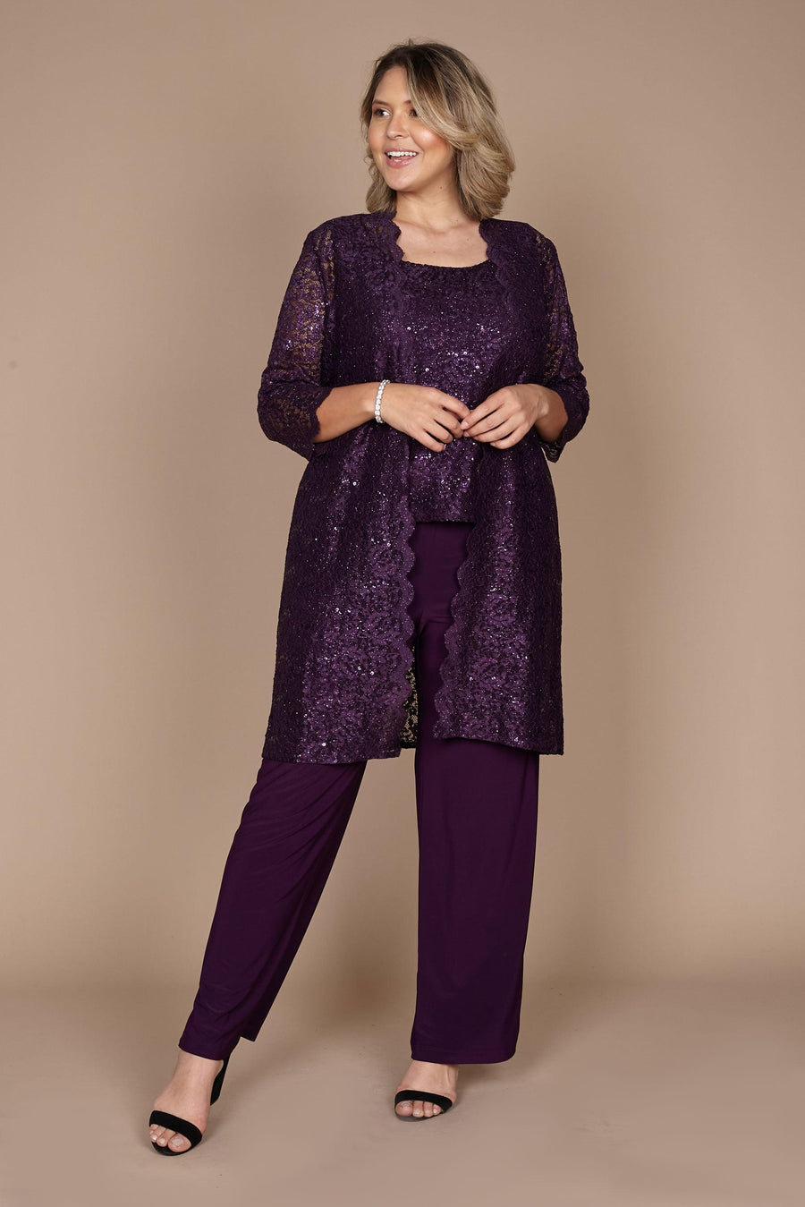 R&M Richards 1993W Plus Size Formal Pant Suit Mother of the Bride Wholesale