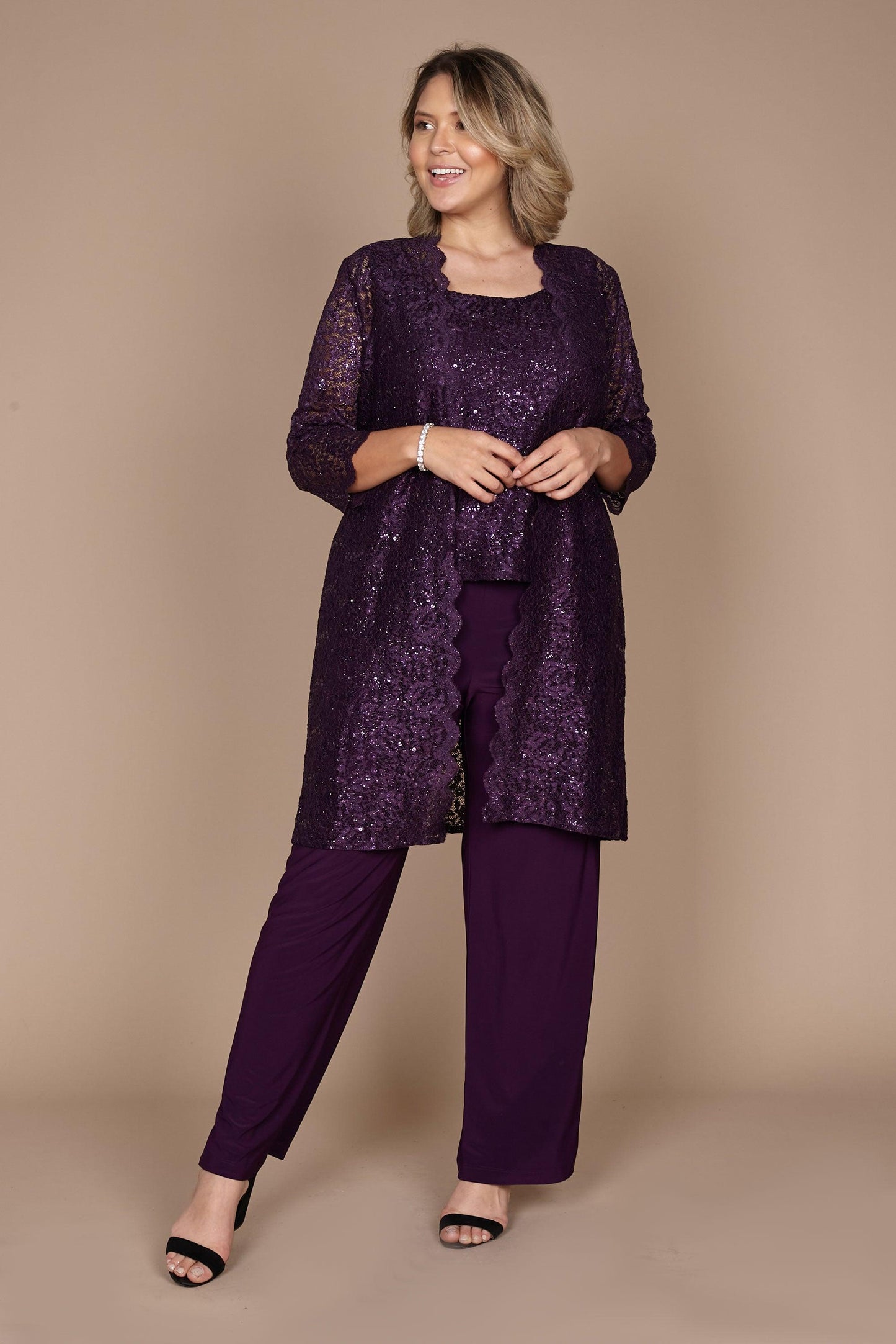 R&M Richards 1993W Plus Size Formal Pant Suit Mother of the Bride Wholesale