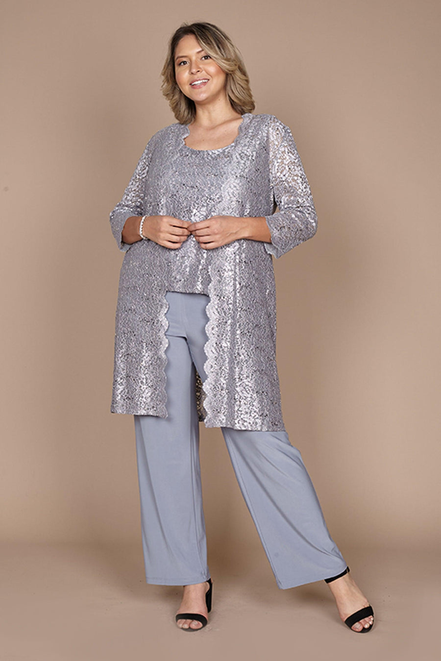 R&M Richards 1993W Plus Size Formal Pant Suit Mother of the Bride Wholesale