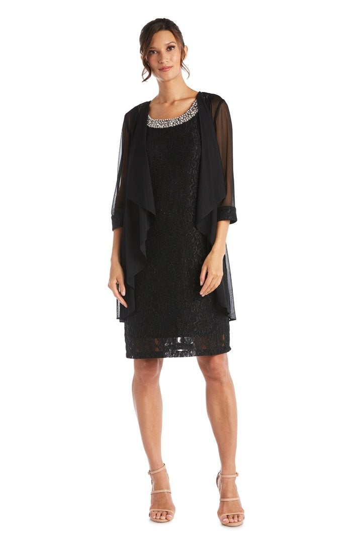 R&M Richards Short Mother of the Bride Dress 2208 - The Dress Outlet