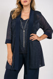 R&M Richards Mother of the Bride Metallic Pantsuit - The Dress Outlet R&M Richards