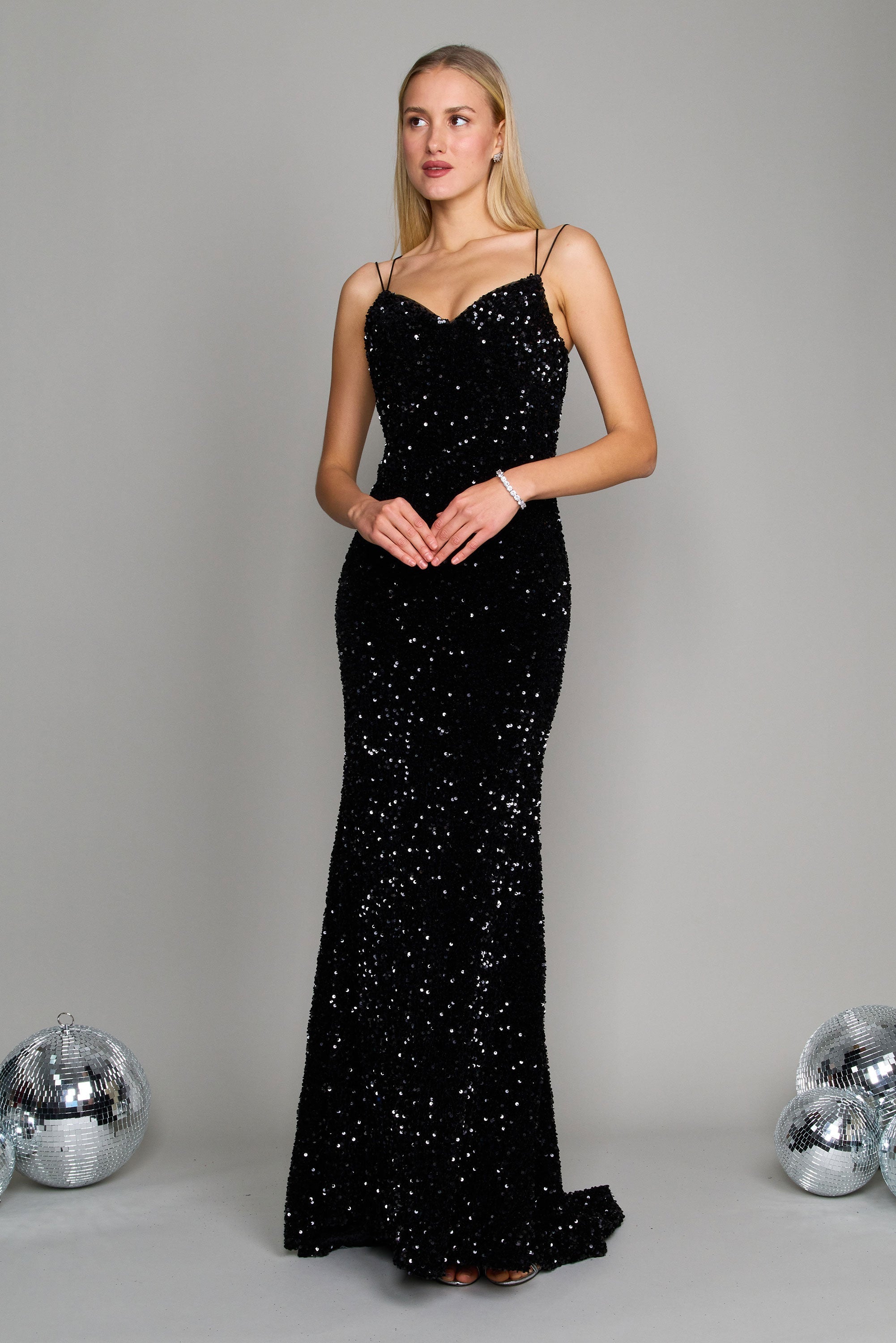Long Full Sequins Formal Prom Dress Wholesale – Wholesale Dress Outlet