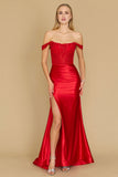 Prom Dresses Long Corset Mermaid Prom Formal Dress Red