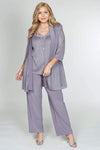 R&M Richards Mother of the Bride Metallic Pantsuit - The Dress Outlet R&M Richards