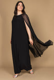 Plus Size Long Formal Cape Dress Wholesale