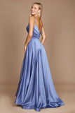 Dylan & Davids Long Spaghetti Strap Prom Formal Gown - The Dress Outlet