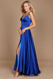 Dylan & Davids Long Spaghetti Strap Prom Formal Gown - The Dress Outlet