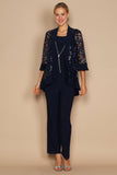 R&M Richards Formal Pantsuit with Jacket 2343 - The Dress Outlet