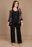R&M Richards 9017W Formal Plus Size Black Pant Suit Wholesale