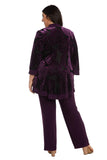 R&M Richards 9017W Formal Plus Size Black Pant Suit Wholesale