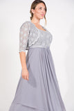 R&M Richards Long Mother of Bride Formal Jacket Dress - The Dress Outlet R&M Richards