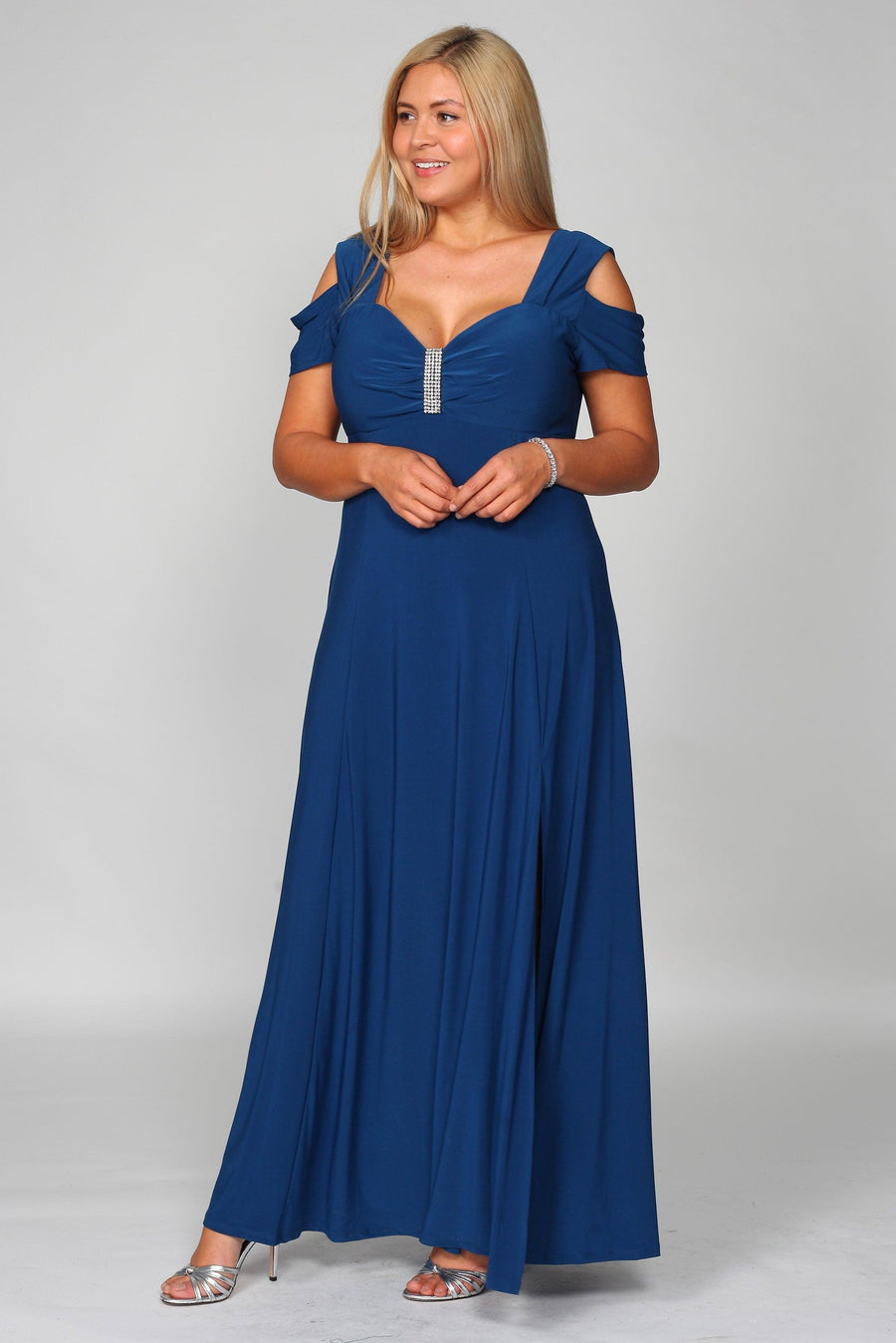 R&M Richards 1367W Long Plus Size Formal Evening Dress Wholesale