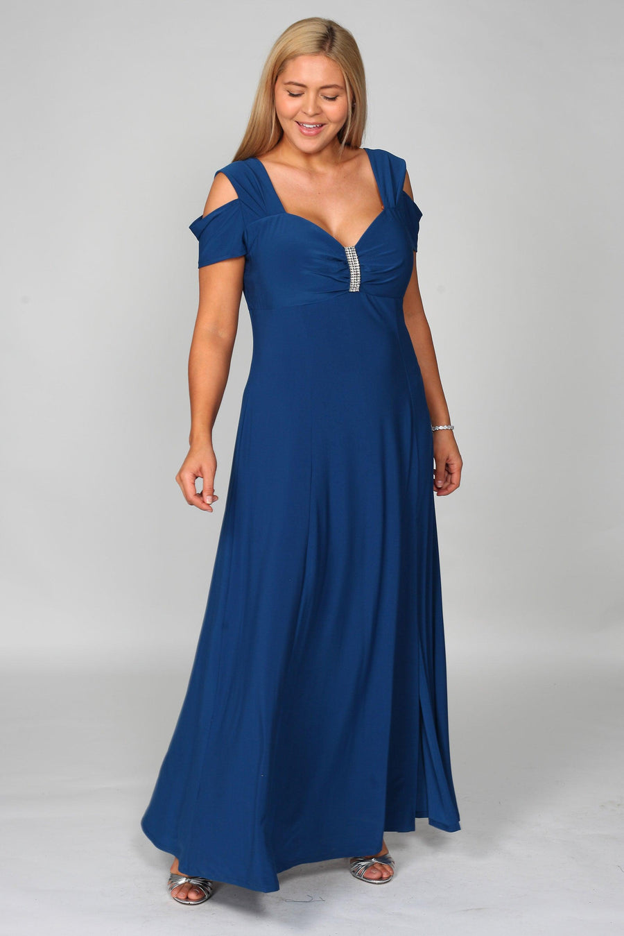 R&M Richards 1367W Long Plus Size Formal Evening Dress Wholesale