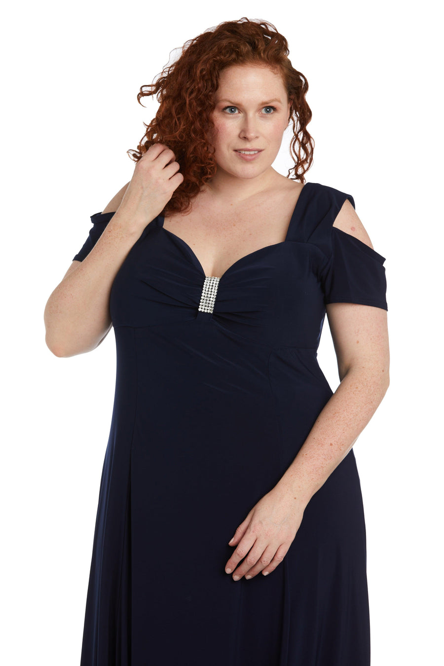 R&M Richards 1367W Long Plus Size Formal Evening Dress Wholesale