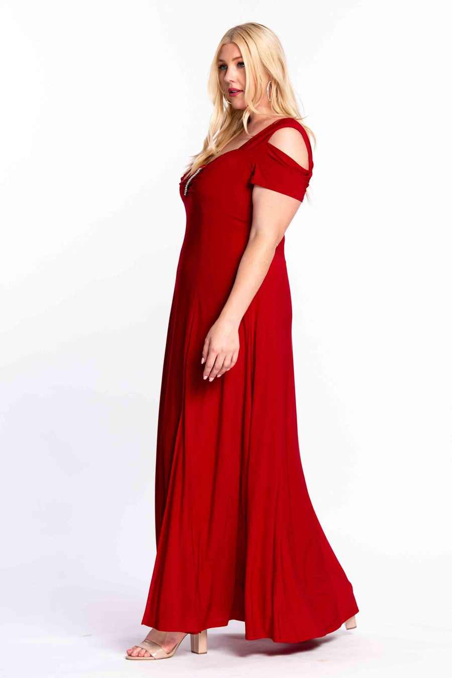 R&M Richards 1367W Long Plus Size Formal Evening Dress Wholesale