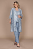 R&M Richards Mother of the Bride Pant Suit Made in USA Slate