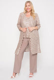 R&M Richards Mother of the Bride Pant Suit Made in USA Champagne