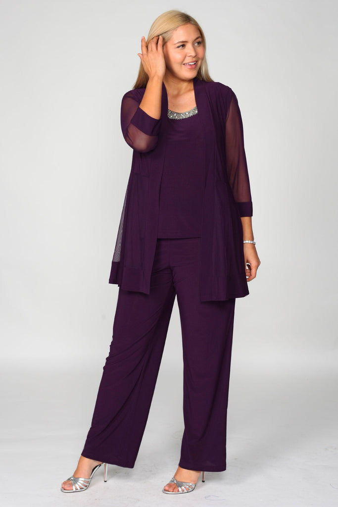 R&M Richards 8764W Plus Size Formal Pants Suit | The Dress Outlet ...