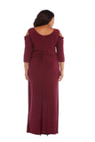 R&M Richards Plus Size Long Formal Dress 8950W - The Dress Outlet