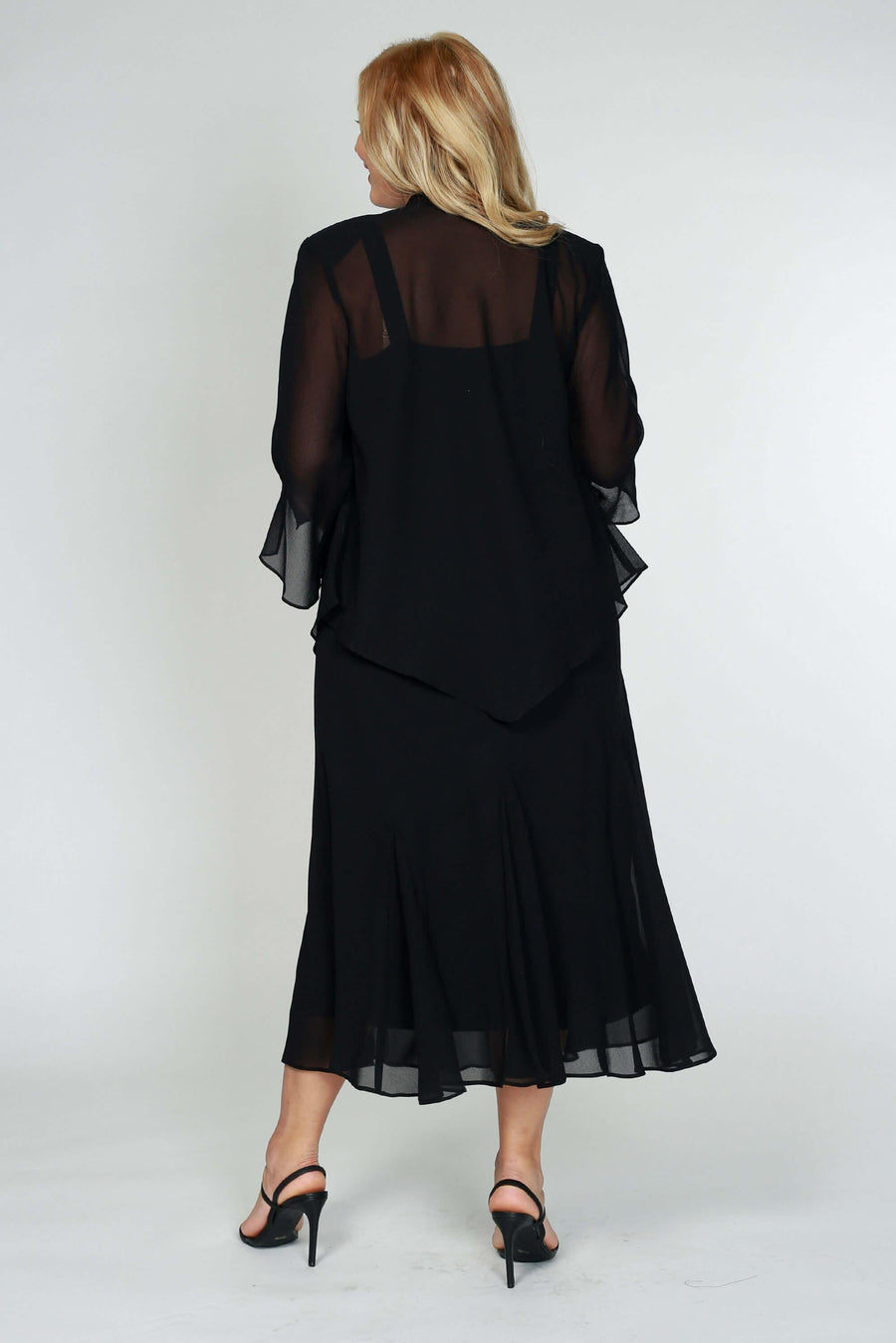 R&M Richards Plus Size Long Formal Mother of the Bride Dress - The Dress Outlet R&M Richards