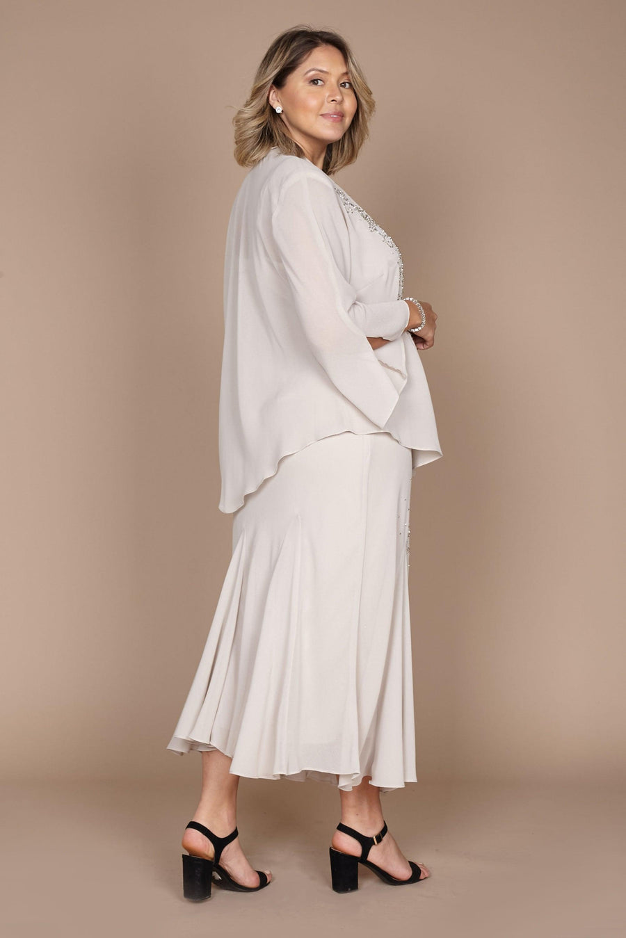 R&M Richards Plus Size Long Mother of the Bride Dress 358260 - The Dress Outlet