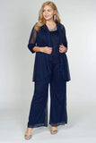 R&M Richards Plus Size Pant Suit Made in USA 5008W