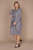 R&M Richards Short Dress with Cascade Jacket Formal 9146 - The Dress Outlet