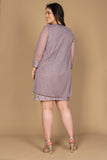 R&M Richards  Short Lace Mother of the Bride Dress 2208W - The Dress Outlet