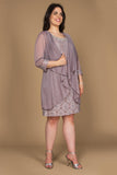 R&M Richards Short Mother of the Bride Dress CLEARANCE - The Dress Outlet