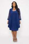 R&M Richards Short Mother of the Bride Formal Dress 8442 - The Dress Outlet