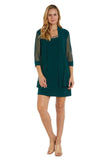 R&M Richards Short Mother of the Bride Formal Dress 8442 - The Dress Outlet