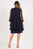 R&M Richards Short Mother of the Bride Formal Dress 8442 - The Dress Outlet