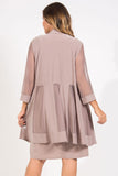 R&M Richards Short Formal Mother of the Bride Plus Size Dress - The Dress Outlet R&M Richards