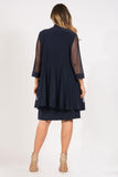R&M Richards Short Formal Mother of the Bride Plus Size Dress - The Dress Outlet R&M Richards