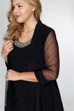 R&M Richards Short Formal Mother of the Bride Plus Size Dress - The Dress Outlet R&M Richards
